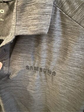 Samsung Employee Heather Gray Polo with Subtle Embroidered Logo